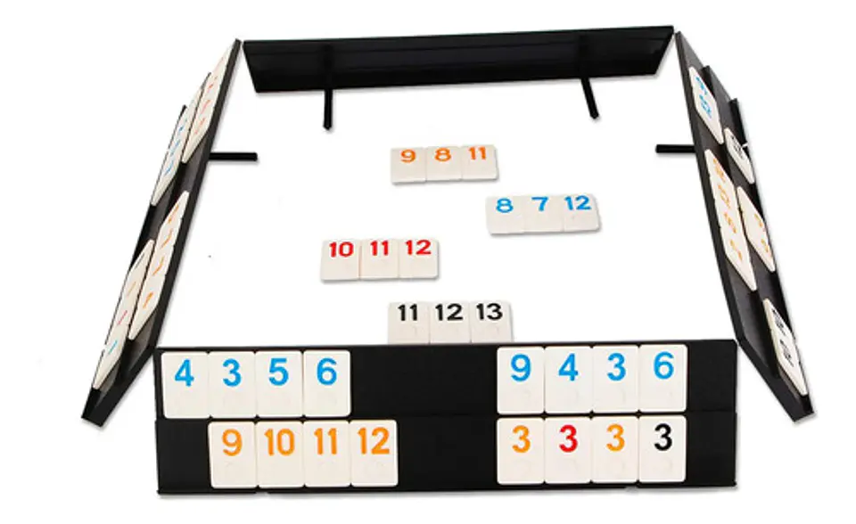 Juego De Mesa Rummy Q En Estuche De Madera De Lujo Brillante 3