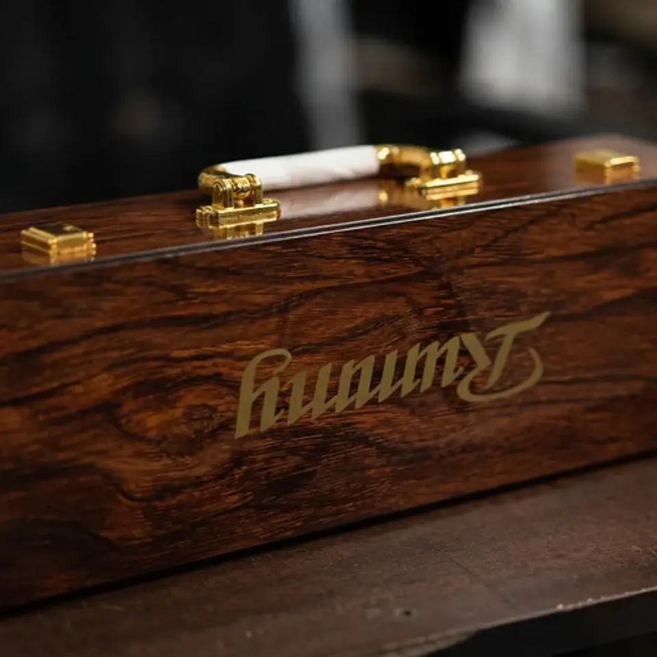 Juego De Mesa Rummy Q En Estuche De Madera De Lujo Brillante 6