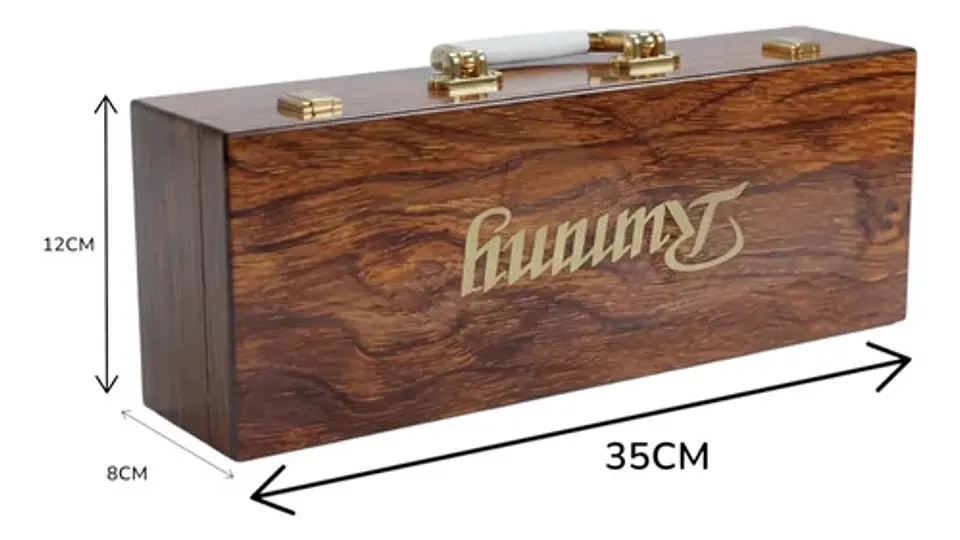 Juego De Mesa Rummy Q En Estuche De Madera De Lujo Brillante 7