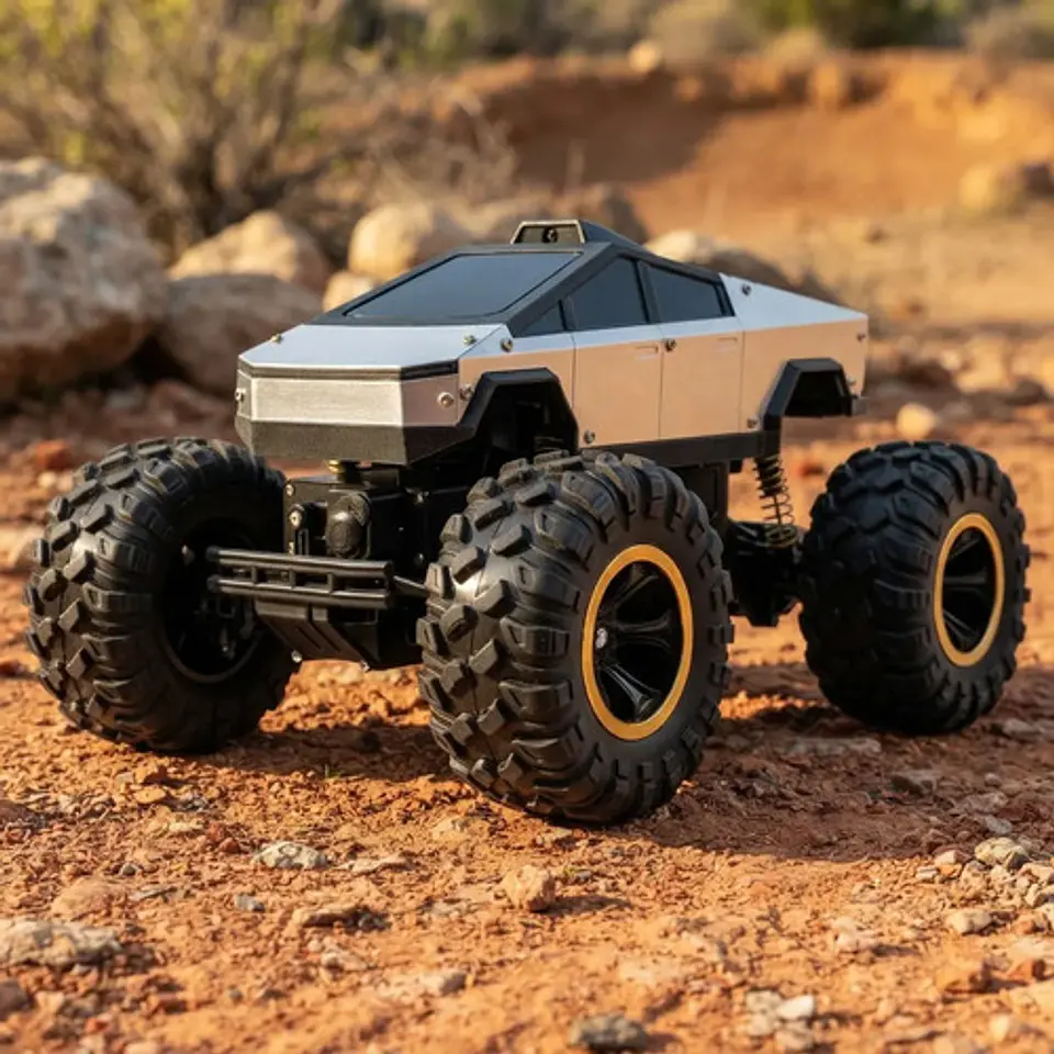 Carro Rc Cyber Trcuk Todoterreno 4x4 Con Camara Recargable 5