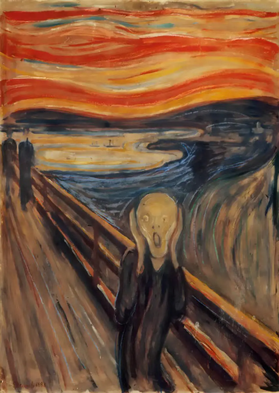 Rompecabezas Clementoni El Grito Munch 1000 Piezas Arte 2