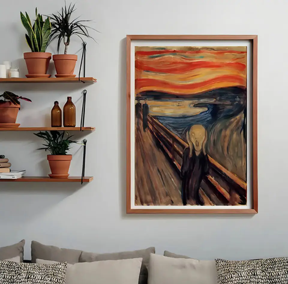 Rompecabezas Clementoni El Grito Munch 1000 Piezas Arte 3