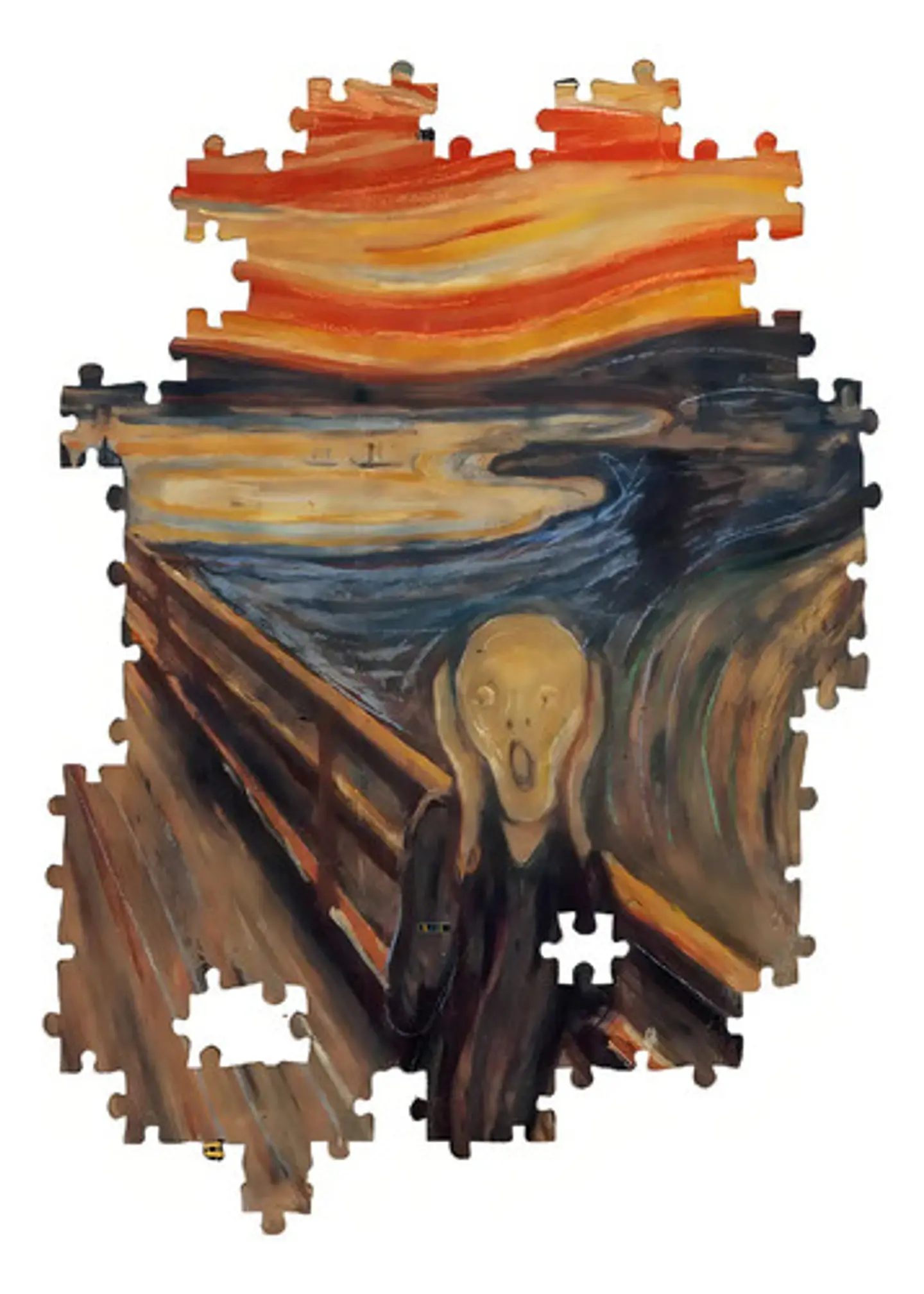 Rompecabezas Clementoni El Grito Munch 1000 Piezas Arte 5