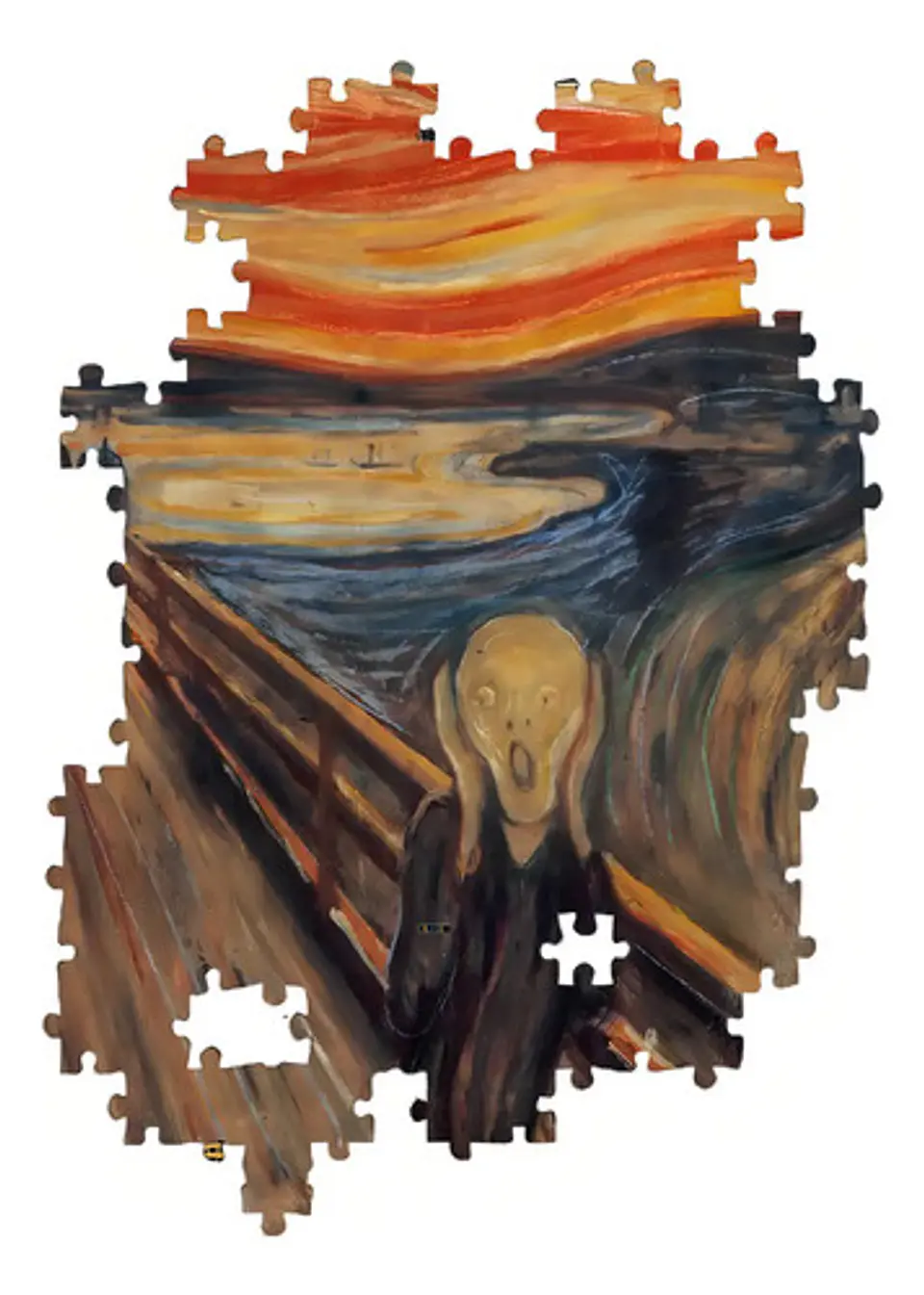 Rompecabezas Clementoni El Grito Munch 1000 Piezas Arte 5