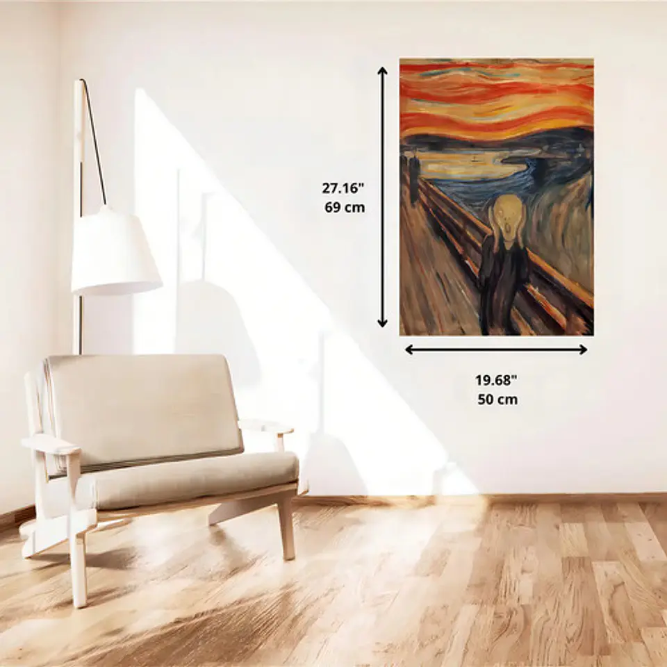 Rompecabezas Clementoni El Grito Munch 1000 Piezas Arte 6