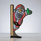 Figura Decorativa Papá Noel Con Luces Led Efecto Infinito - Miniatura 1