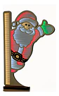 Figura Decorativa Papá Noel Con Luces Led Efecto Infinito - Miniatura 2