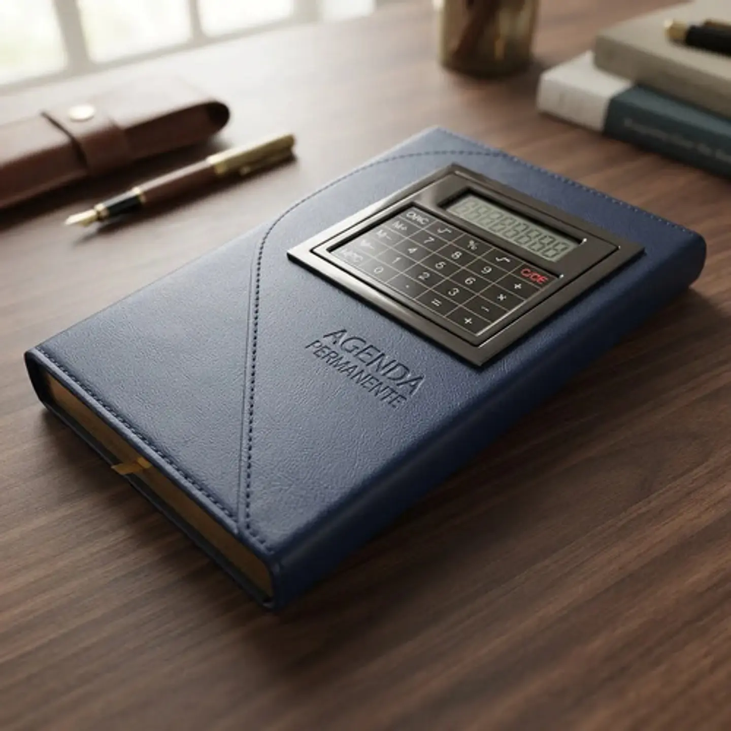 Agenda Solapa Magnética Permanente Con Calculadora 21x14cm 3