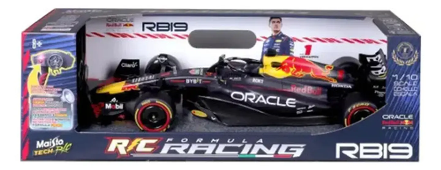 Carro Control Remoto Rc Rb19 Max Verstappen Red Bull 1/10 3