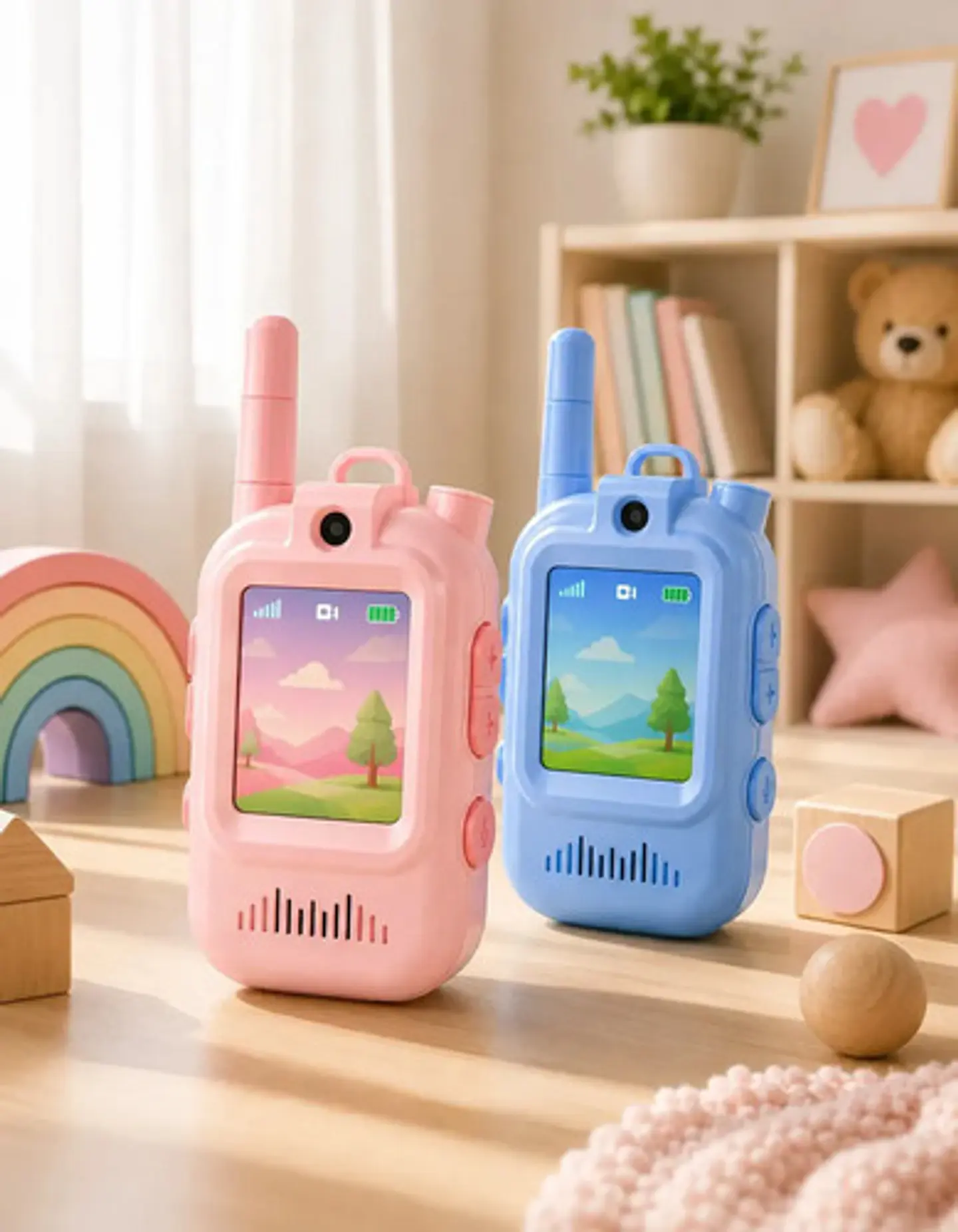 Kit De 2 Walkie Talkie, Cámara De Videollamada Para Niños 2