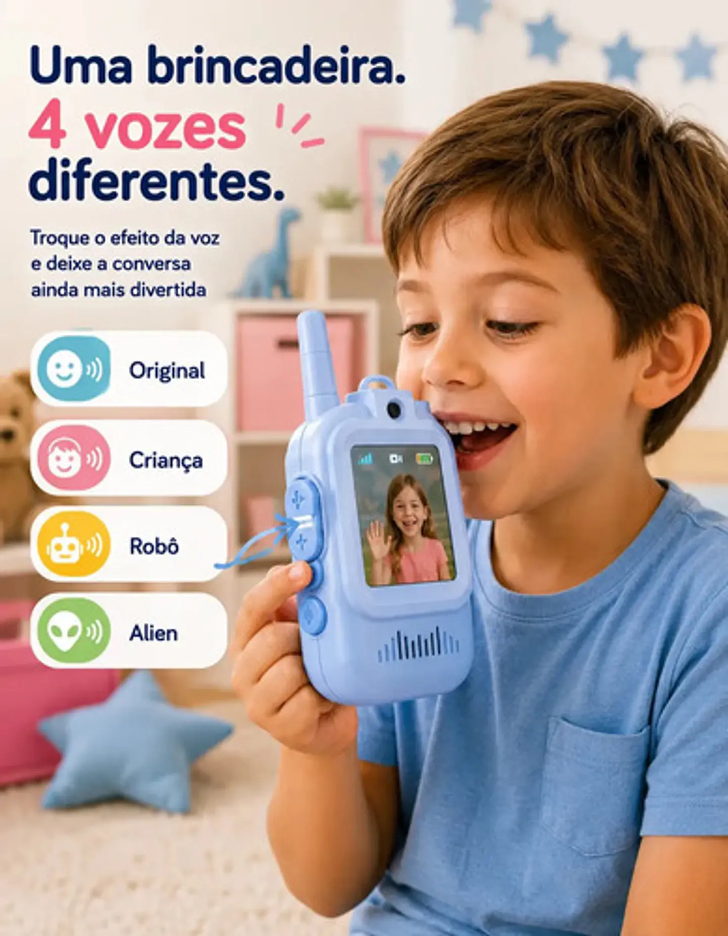 Kit De 2 Walkie Talkie, Cámara De Videollamada Para Niños 8