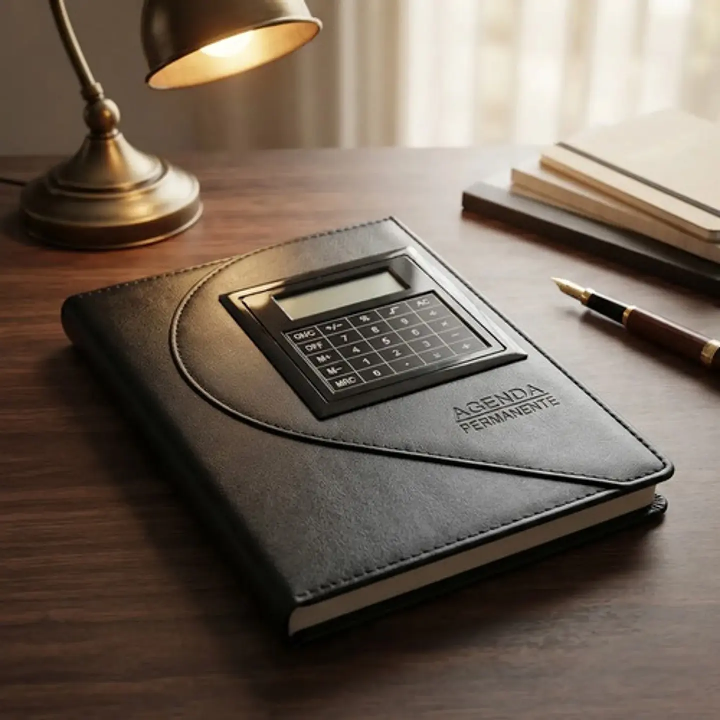 Agenda Solapa Magnética Permanente Con Calculadora 21x14cm 1