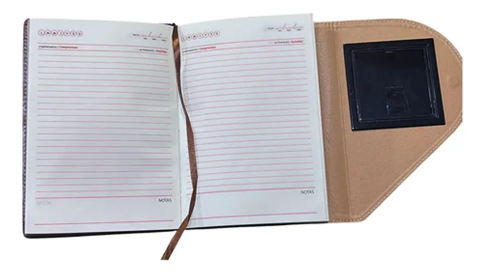Agenda Solapa Magnética Permanente Con Calculadora 21x14cm 3