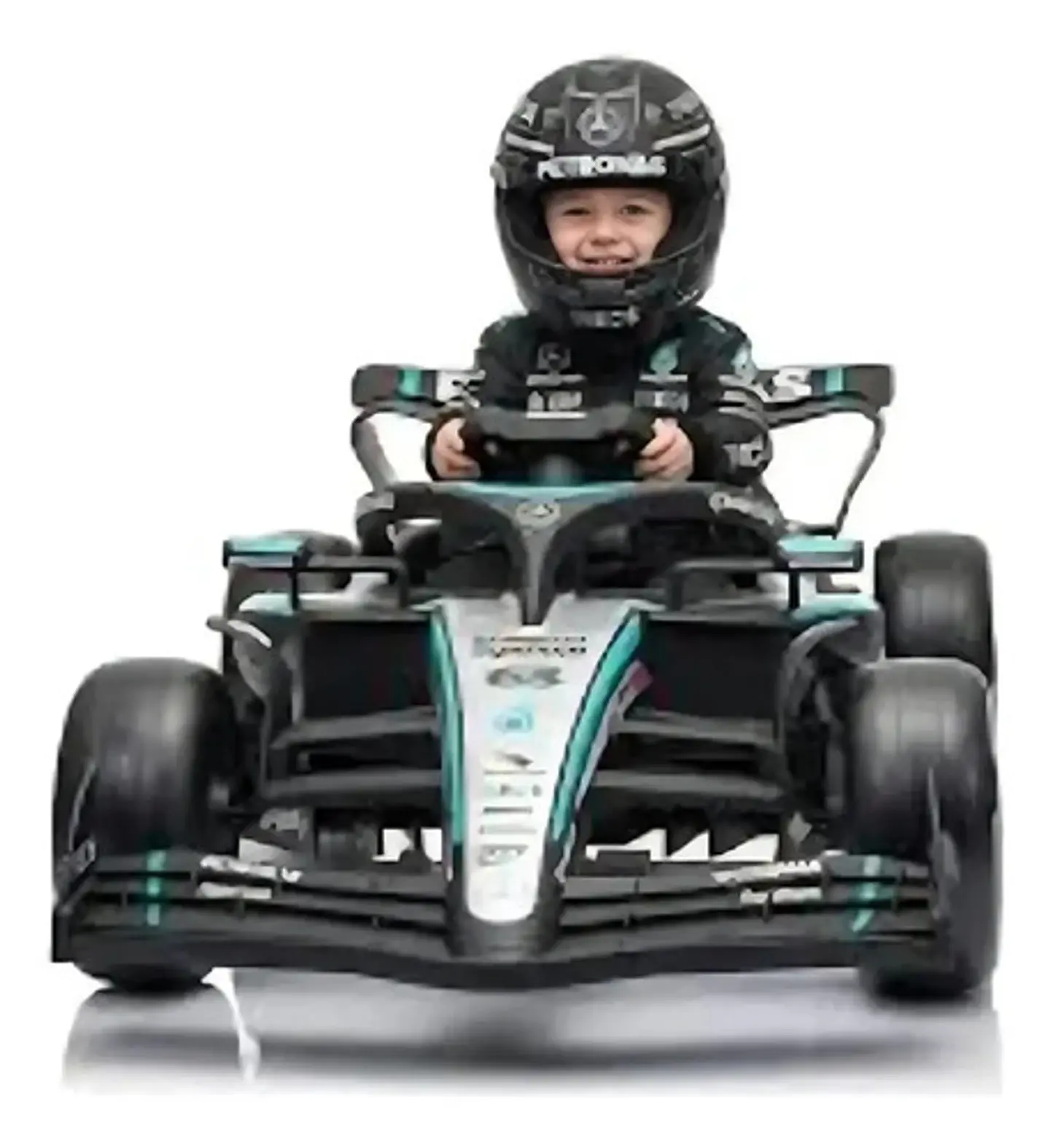 Auto Eléctrico A Batería Mercedes Benz F1 Negro Infanti Negro 2
