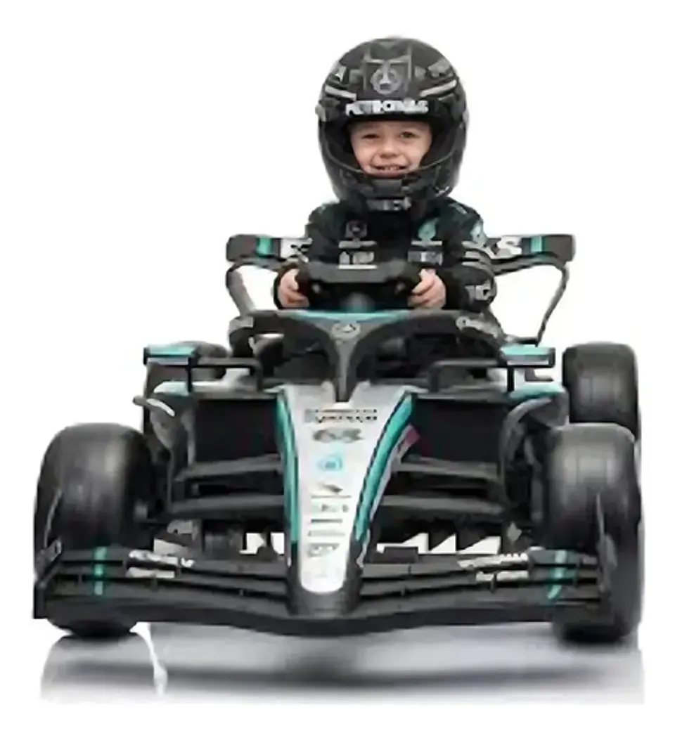 Auto Eléctrico A Batería Mercedes Benz F1 Negro Infanti Negro 2