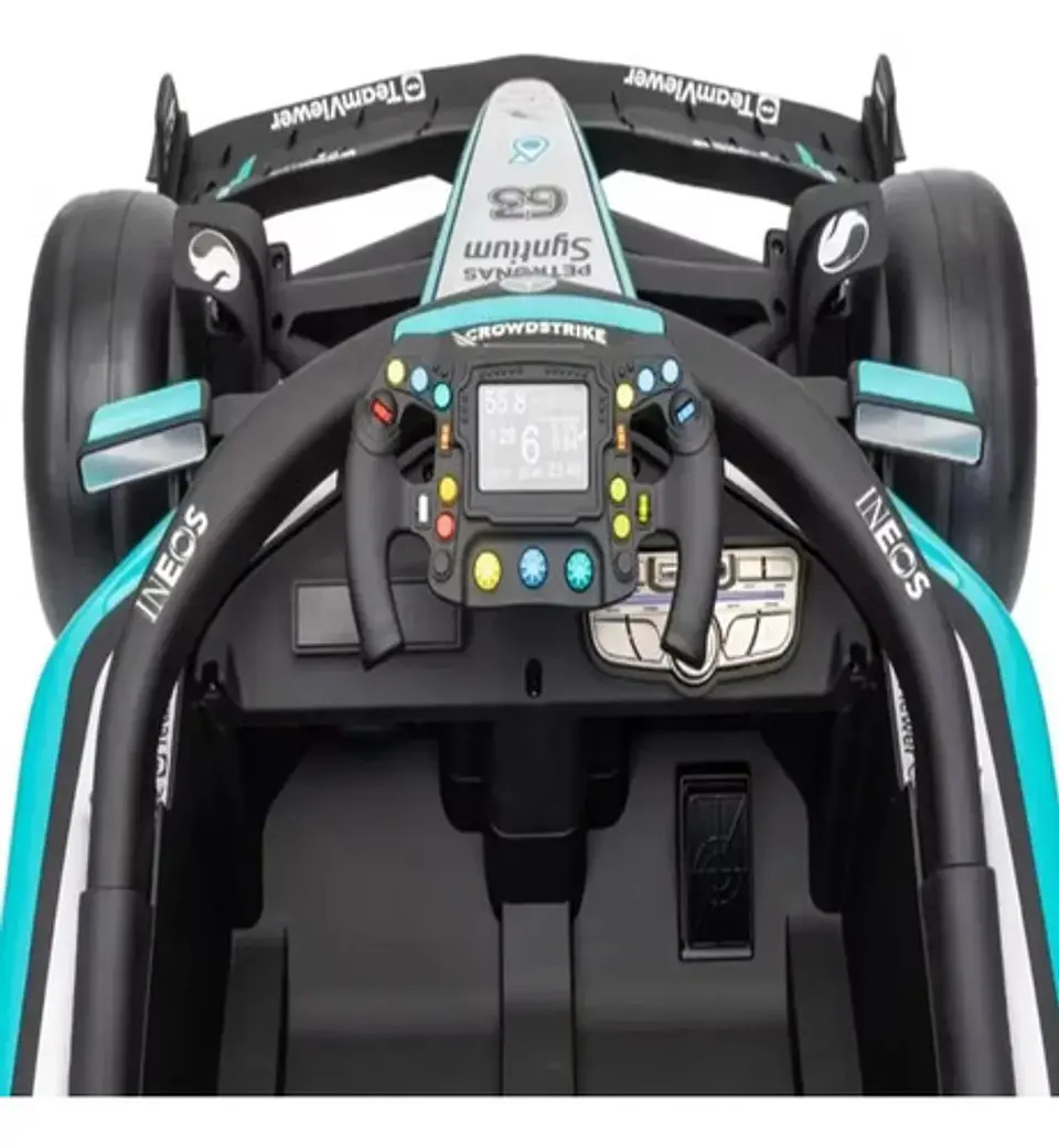 Auto Eléctrico A Batería Mercedes Benz F1 Negro Infanti Negro 4