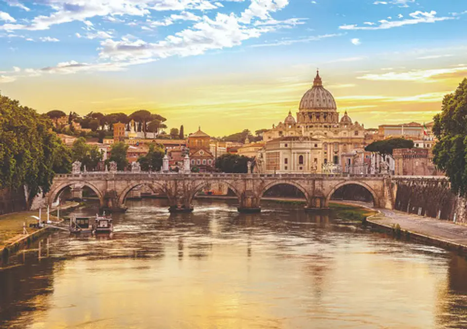 Rompecabezas Roma Y Vaticano 1500pz Clementoni Italia Puente 2