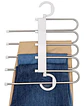 Gancho Pantalones Organizador Multiple Ahorra Espacio 5 En 1 Color Blanco - Miniatura 1