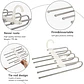 Gancho Pantalones Organizador Multiple Ahorra Espacio 5 En 1 Color Blanco - Miniatura 5