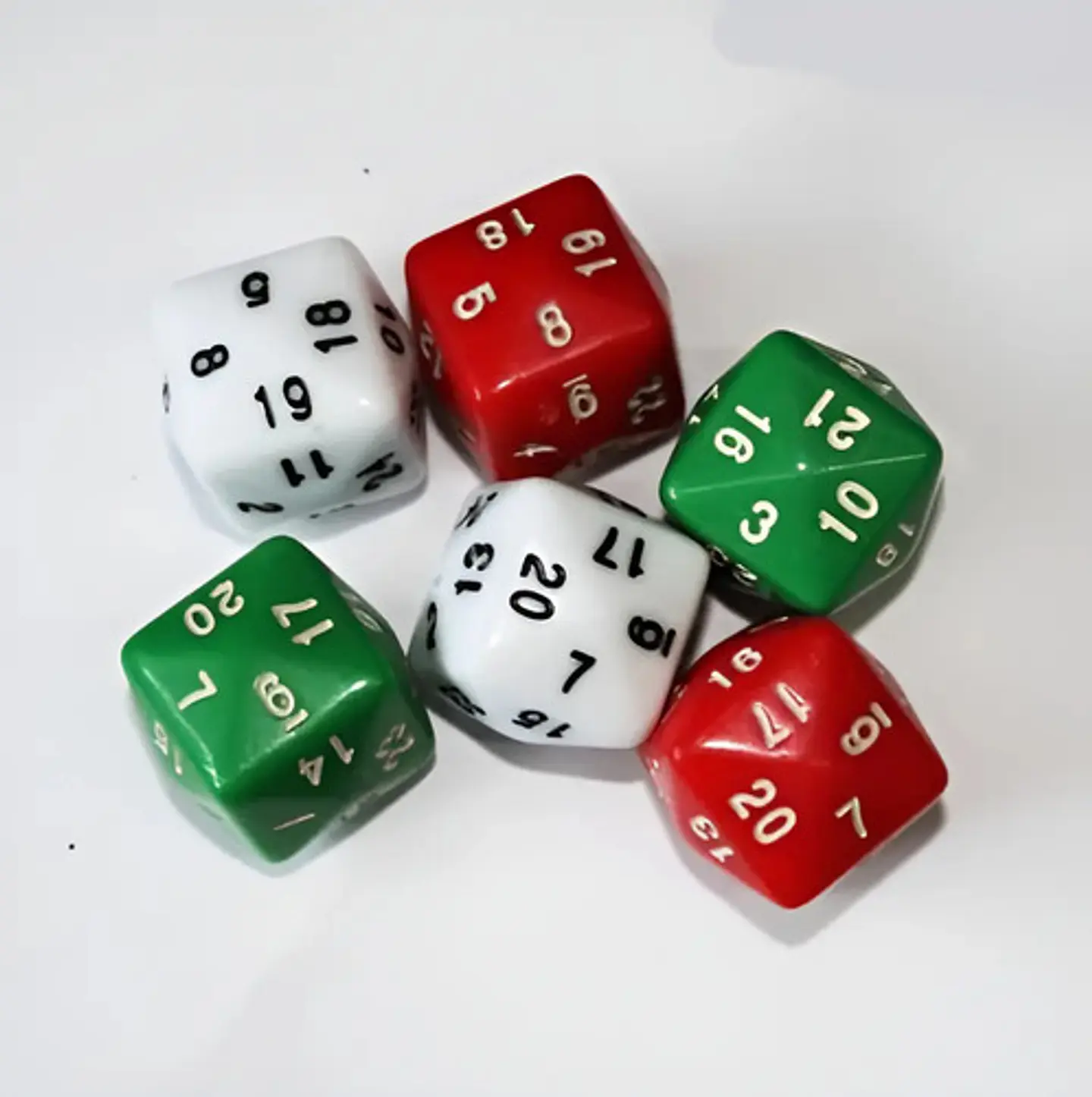 Juego Dados 24 Caras  6 Und Dado Juego Rol Mesa Poliédricos 1
