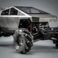 Carro A Control Remoto Cybertruck Recargable 1/8 Luces - Miniatura 4
