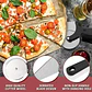 Espátula Cortador De Pizza 2en1 Kitchen Tools Px-24 Acero Inoxidable Negro - Miniatura 2