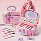 Set De Maquillaje Para Niñas Maleta Rosada Con Espejo - Miniatura 3