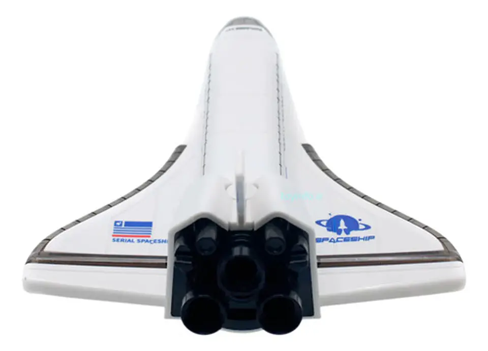 Nave Cohete Espacial Control Remoto Humo Recargables Blanco 2046 6