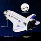 Nave Cohete Espacial Control Remoto Humo Recargables Blanco 2046 - Miniatura 7