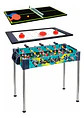 Mesa De Futbolín 3 En 1, Hockey Y Tenis De Mesa Verde - Miniatura 1