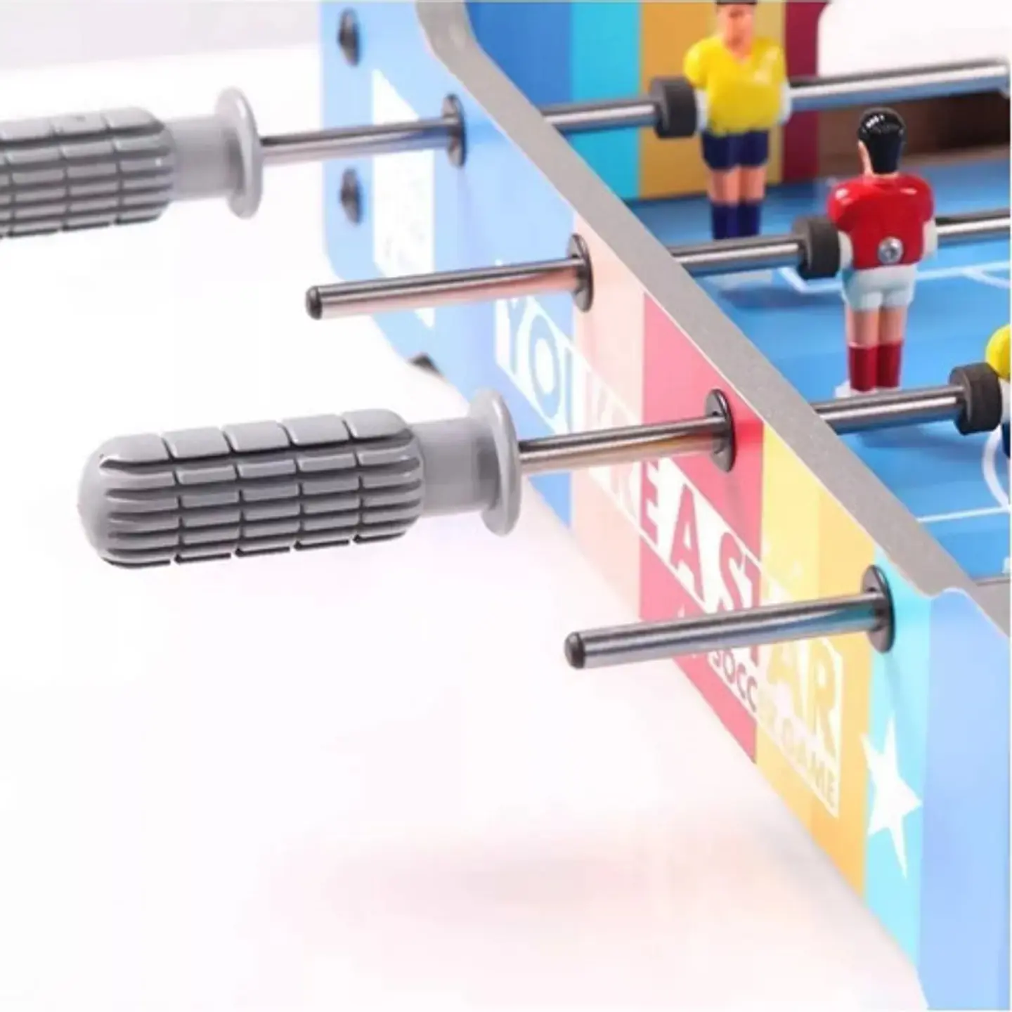 Futbolito Y Hockey Juego De Mesa Portátil 2 En 1 De Madera 3