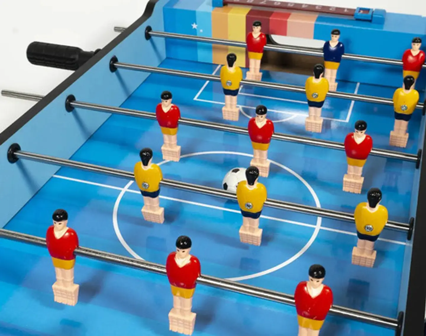Futbolito Y Hockey Juego De Mesa Portátil 2 En 1 De Madera 4