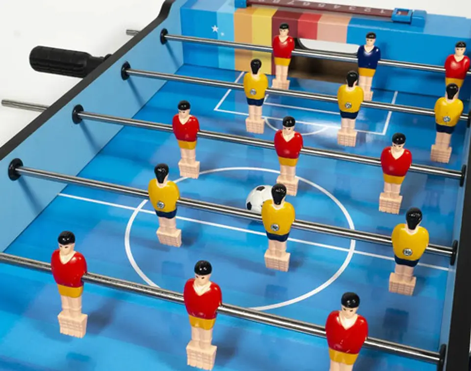 Futbolito Y Hockey Juego De Mesa Portátil 2 En 1 De Madera 4