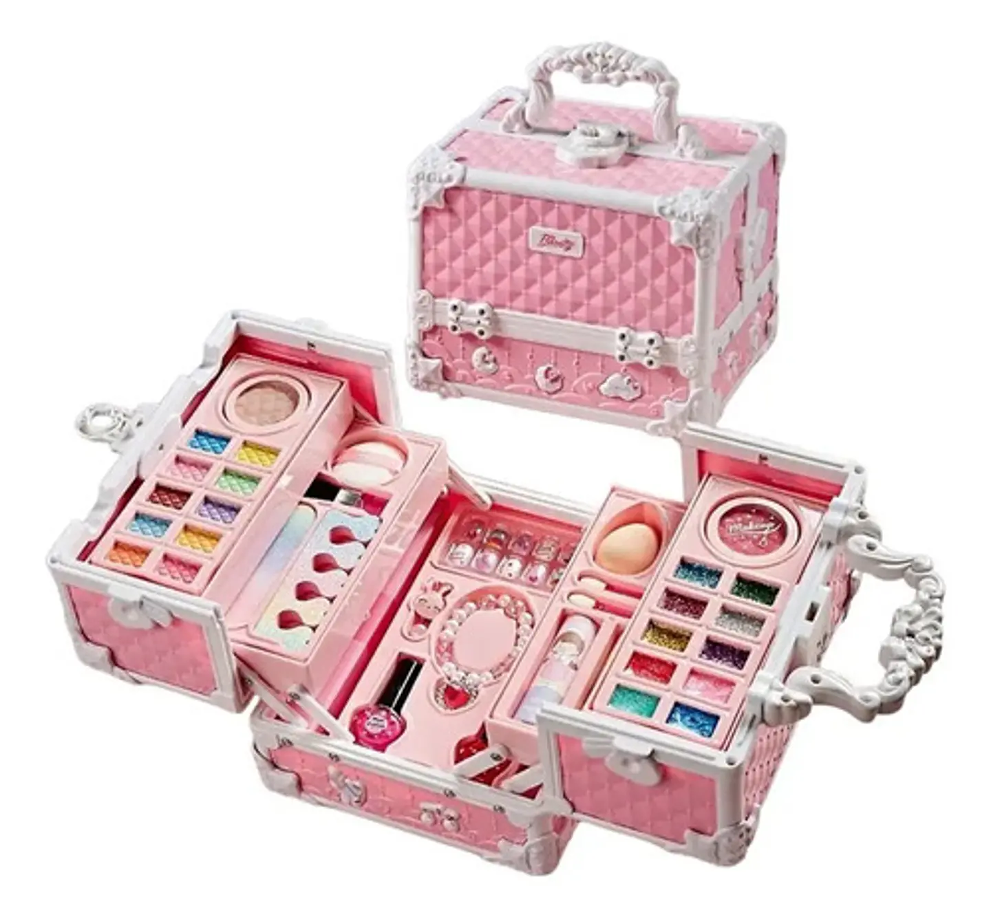 Kit De Maquillaje Infantil Baúl Neceser Para  Niñas 3