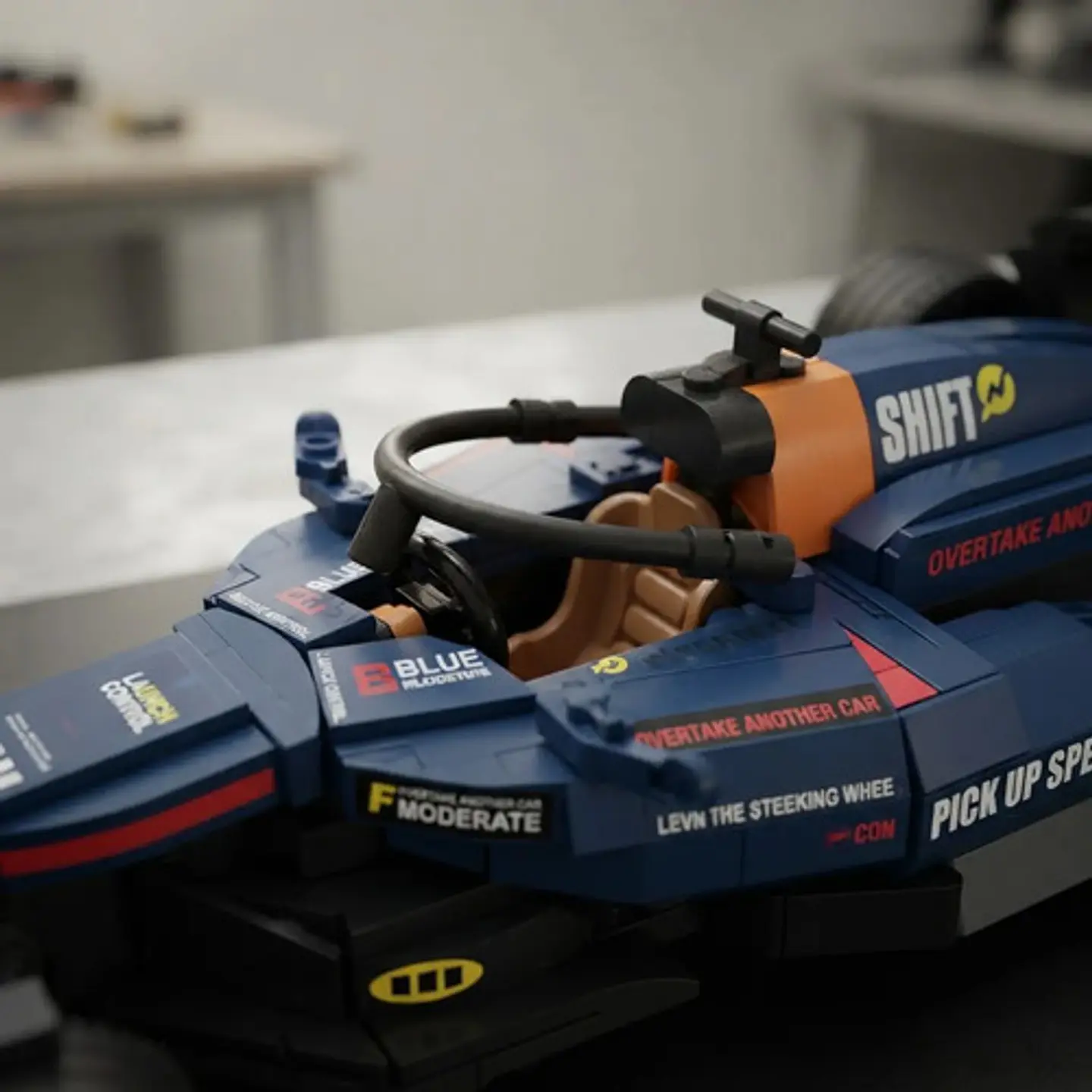 Carro De Carreras Fórmula 1 Yes Brick 2230 962 Piezas Azul 6