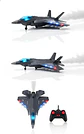 Avión F-50 De Juguete A Control Remoto Niño Con Luces Y Humo - Miniatura 5