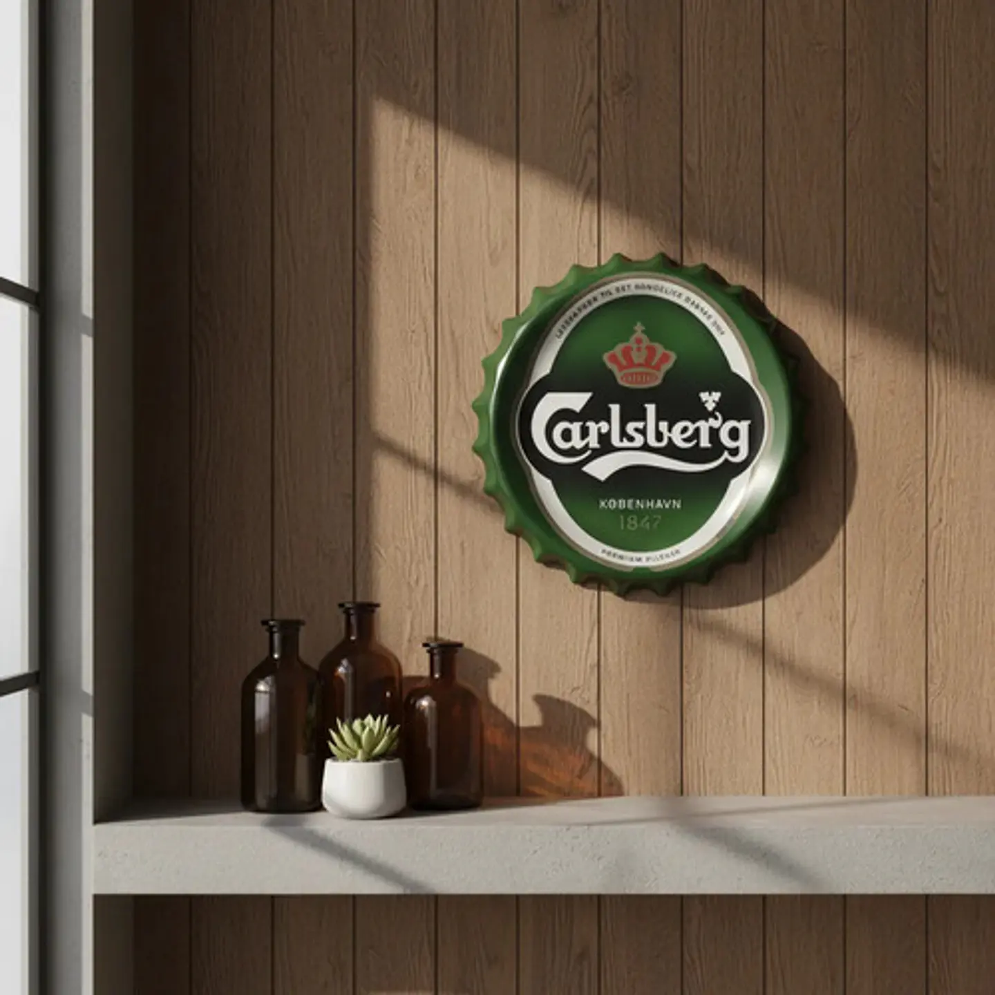 Decoracion Pared  Hogar Tapa Gaseosa  Bandeja Placa Bar Beer 1