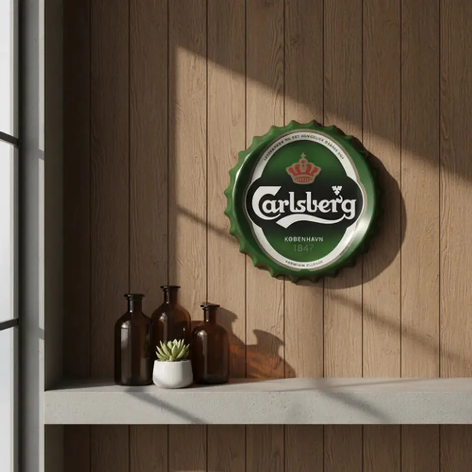 Decoracion Pared  Hogar Tapa Gaseosa  Bandeja Placa Bar Beer 1