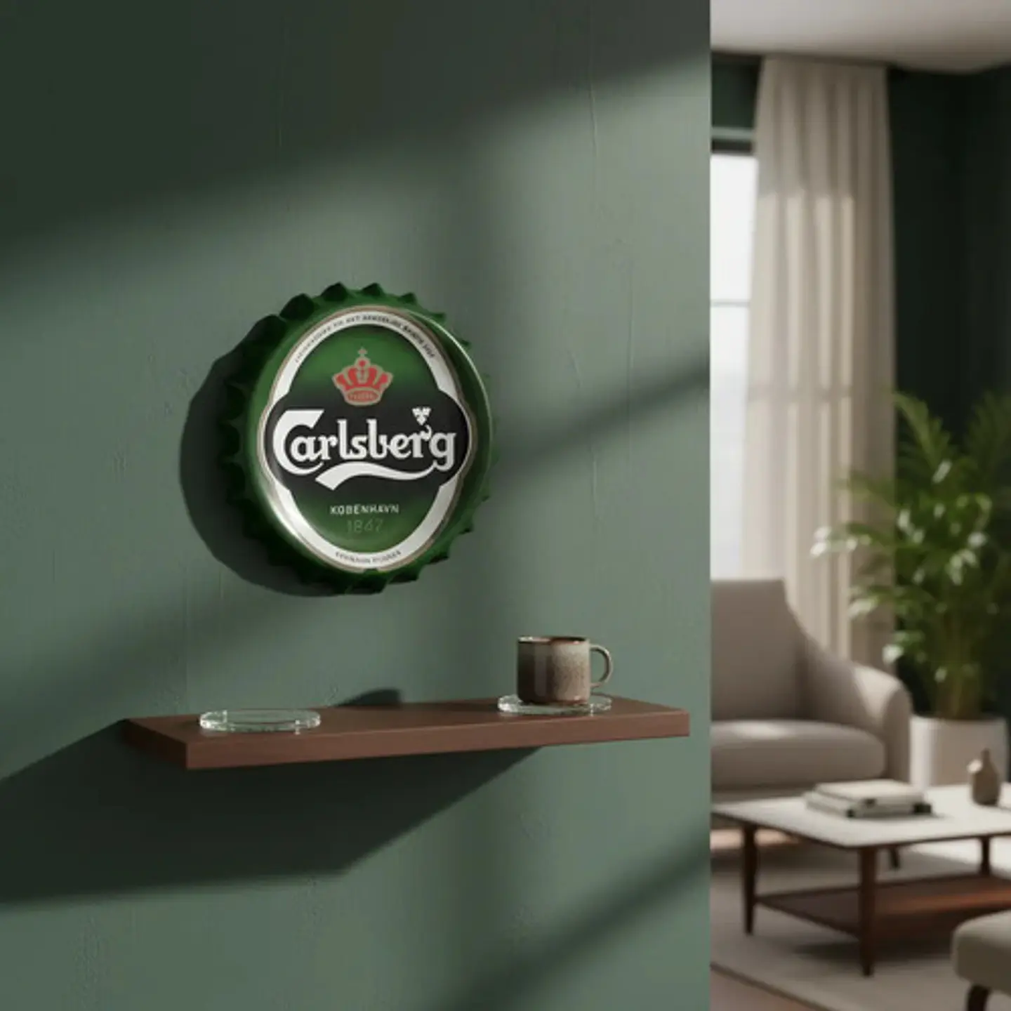 Decoracion Pared  Hogar Tapa Gaseosa  Bandeja Placa Bar Beer 4