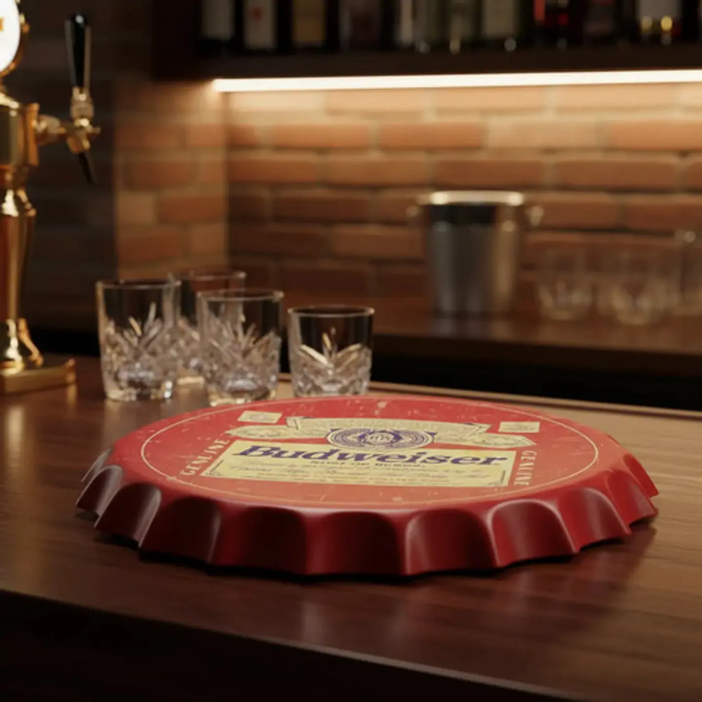 Decoracion Pared  Hogar Tapa Gaseosa  Bandeja Placa Bar Beer 22