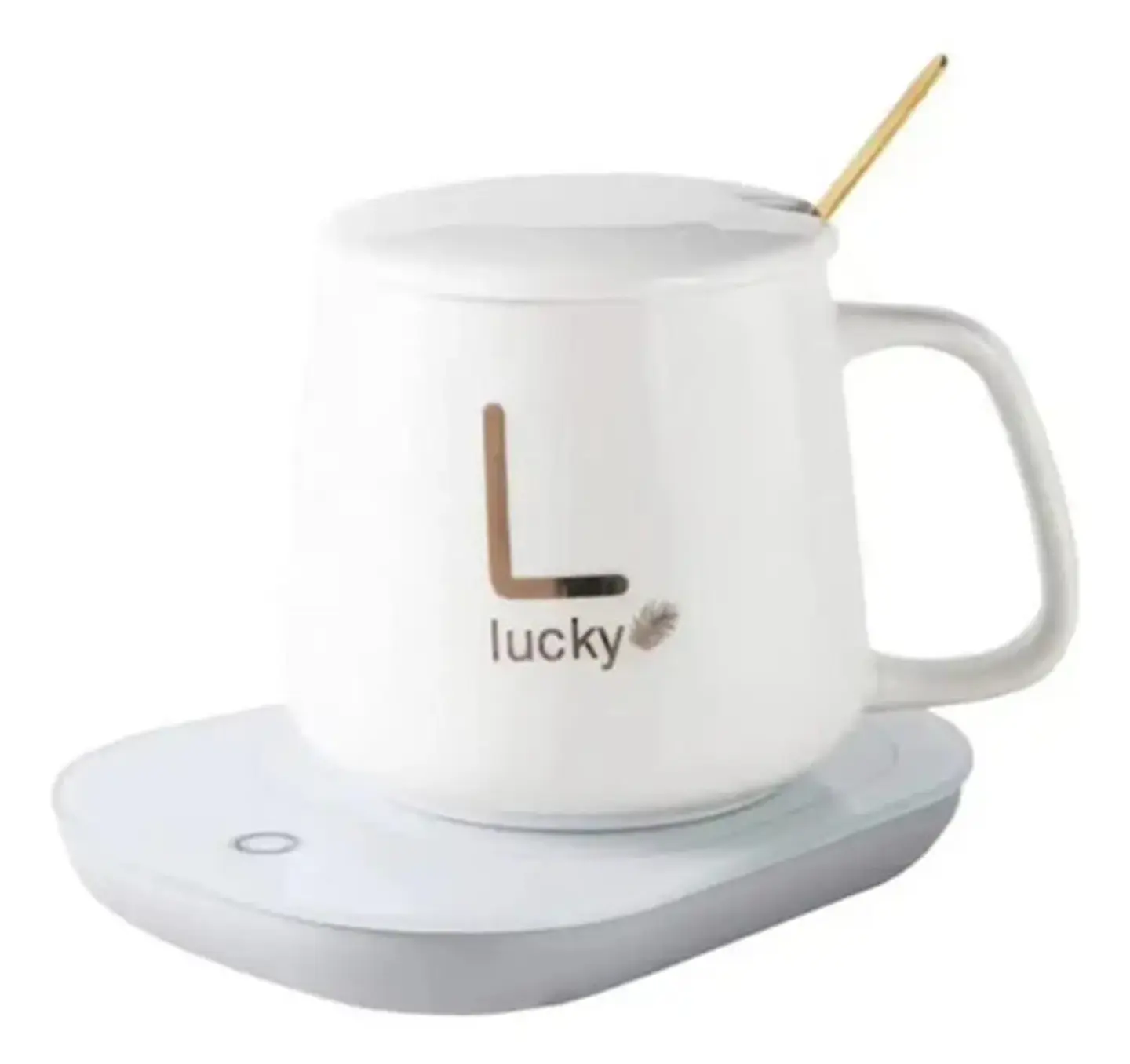 Mug Taza Base Calentador Termostática Inteligente + Cuchara 1