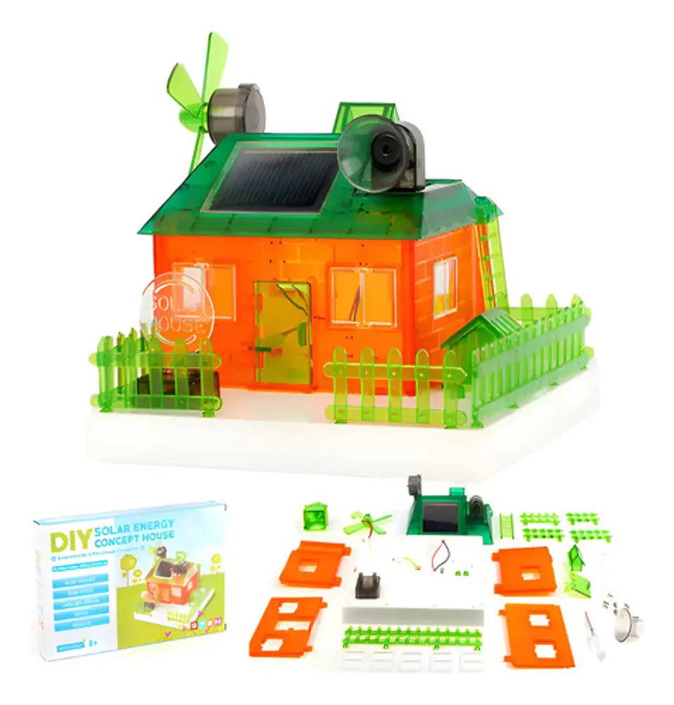 Kit Solar Casa Ecológica Naranja Claro Diy Juguete Educativo 8-13 Años 1