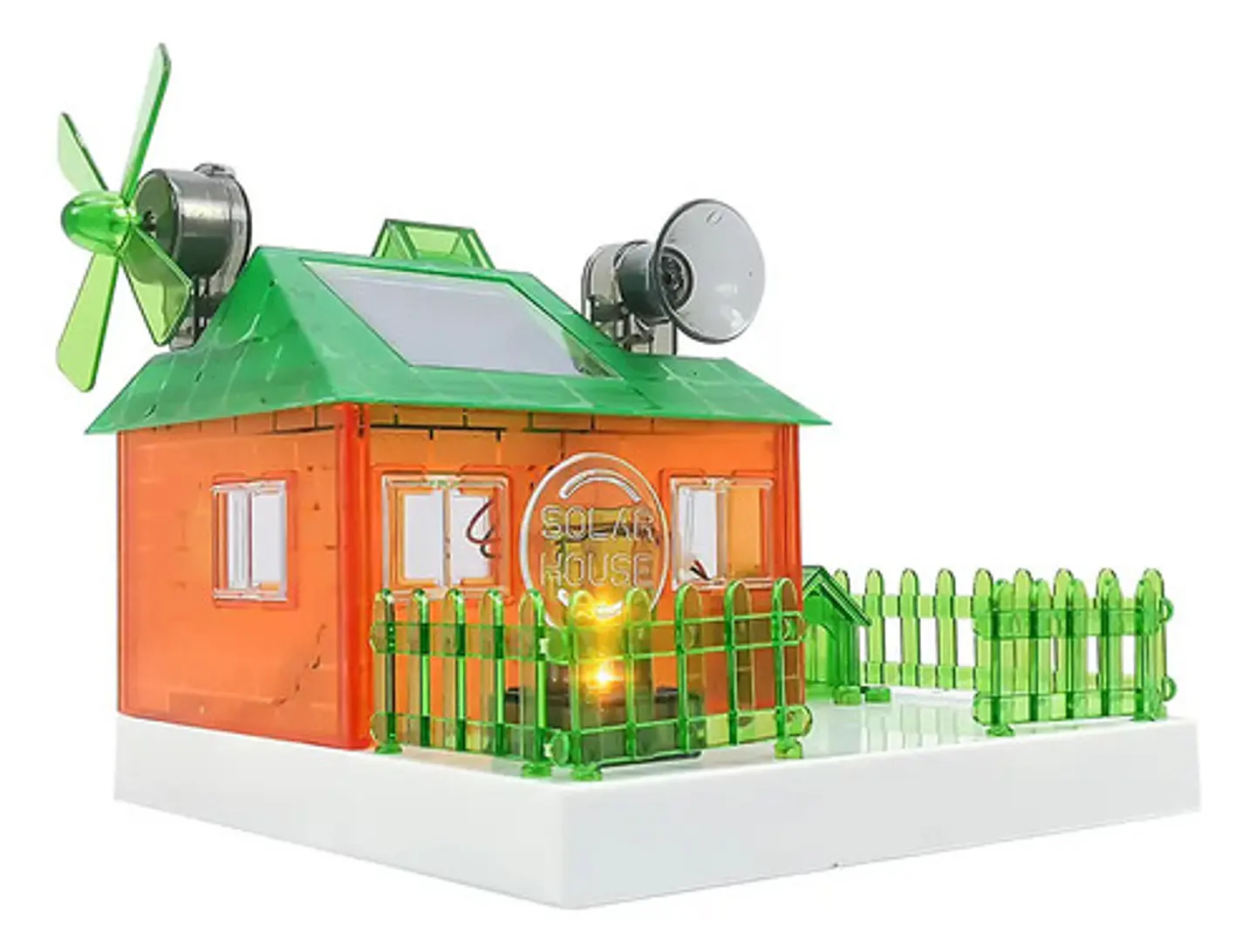 Kit Solar Casa Ecológica Naranja Claro Diy Juguete Educativo 8-13 Años 3