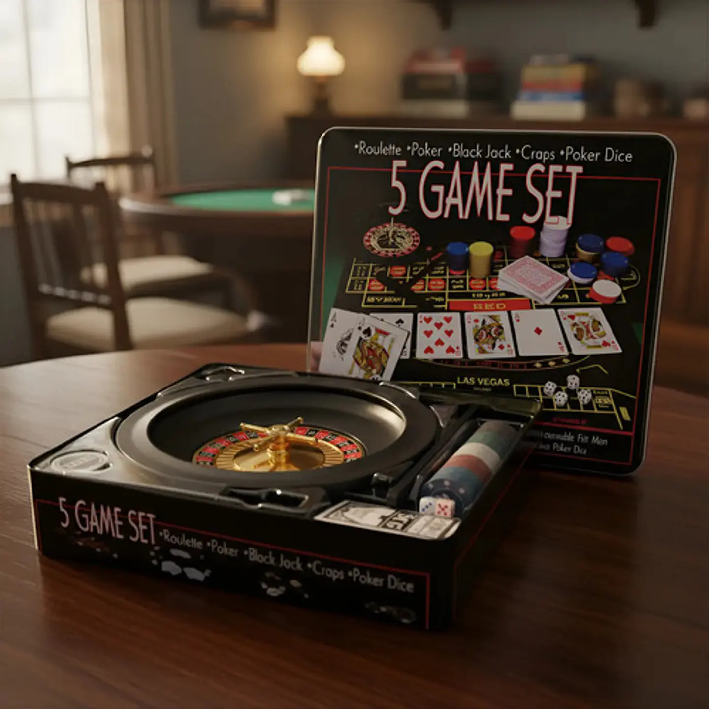 Ruleta Casino 5 Juegos En 1 Black Jack Poker Dados 1