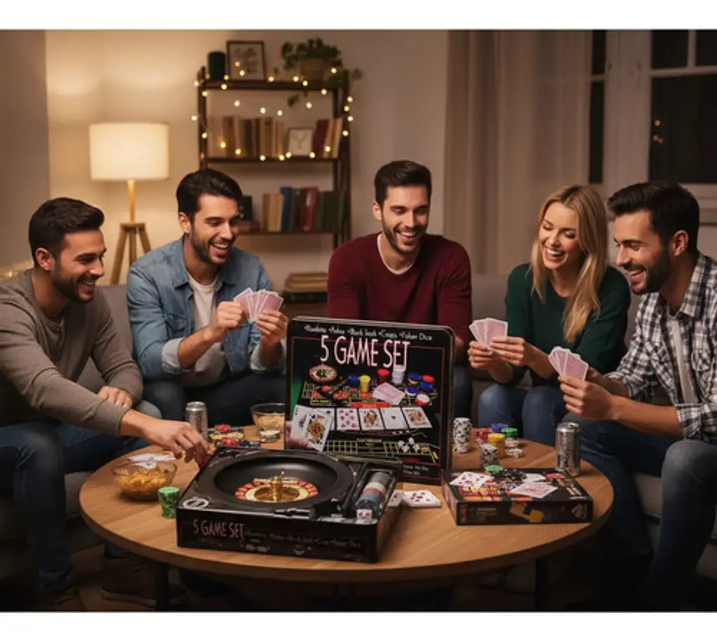 Ruleta Casino 5 Juegos En 1 Black Jack Poker Dados 3