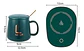 Taza Calentadora Eléctrica De Cerámica Con Termostato Y Accesorios, En Blanco Taza Electrica - Miniatura 5