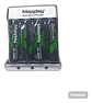 Pilas Doble A X 4 Cargador Maxday Recargable Indicador Carga - Miniatura 2