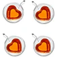 Pocillo Borosilicato Doblepared Corazon 100 Ml Taza Cafe - Miniatura 3