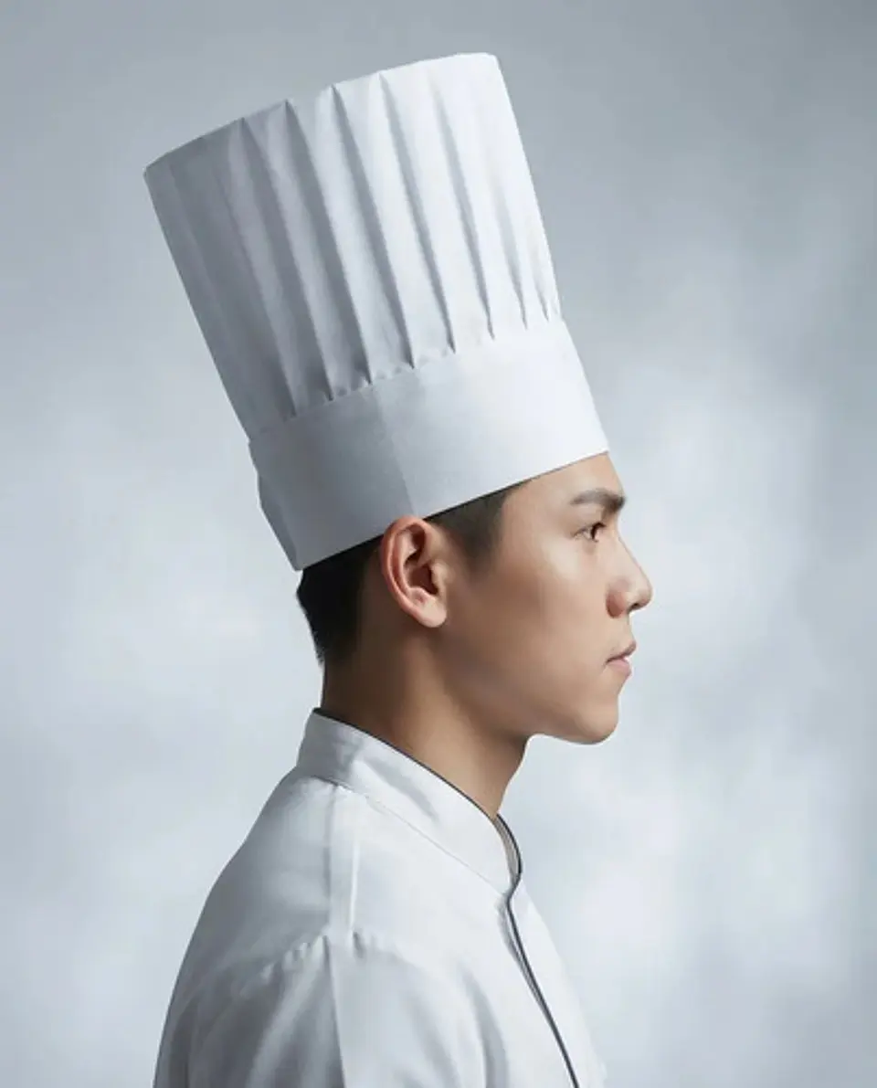 Gorro De Chef Halloween Blanco Unisex Para Cocina Adulto 5