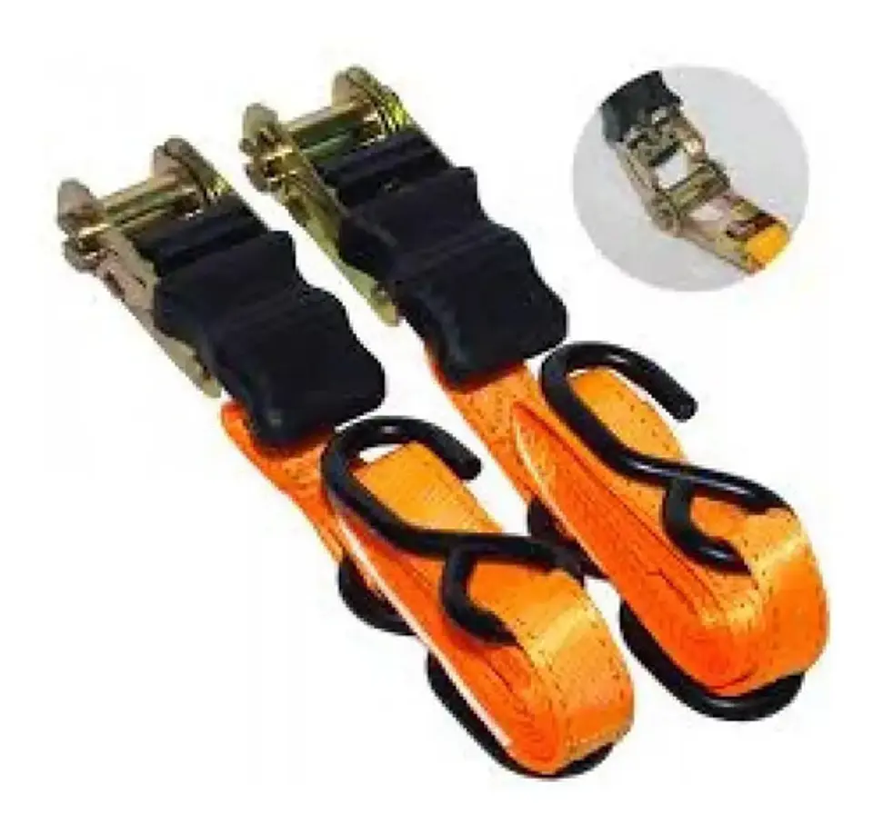 Reata Con Rachet Eslinga Sujetador Correa X2 4.5 Metros 5